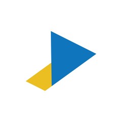 Abstract Triangle Shape Icon Logo Vector