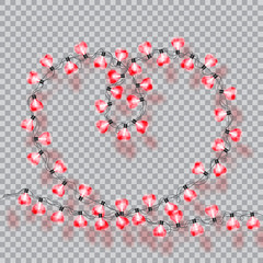 Lights realistic design elements.