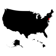 map of the U.S. state  New Jersey 