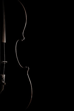 Violin silhouette Musical instruments