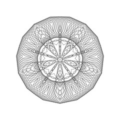 Geometric pattern from thin rings