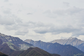 Caucasus Mountains view in Gudauri, Georgia