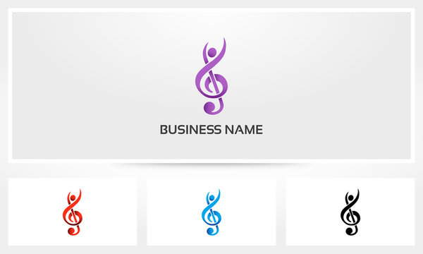 Clef Music Melody Conductor Logo