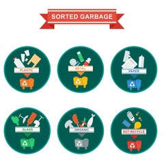 sorted garbage icons