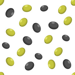 Seamless background. Olive pattern