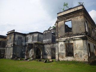 Fototapeta na wymiar old army office on fort van den Bosch, Ngawi, East Java