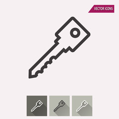 Key - vector icon.