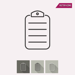 Clipboard - vector icon.