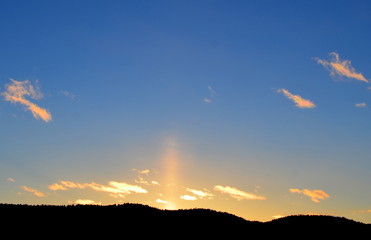 Zodiac light at sunrise