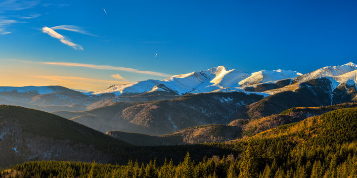 Ranca ski resort in the Parang mountains, Romania
