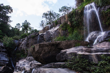 Mae Klang beauty Waterfall in Chiang Mai Province, Doi Inthanon