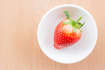 strawberry sweet red berry isolated on white background.
