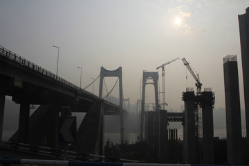 Construction in Chongqing big city 