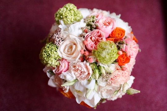 bouquet of delicate flowers wedding