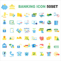 Fototapeta na wymiar Banking Icon Set