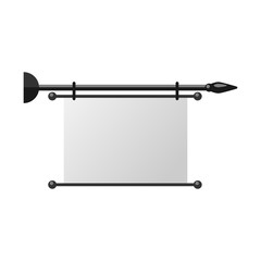 Advertisement billboard vector illustration.