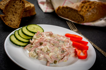 Mayonnaise mixed salad