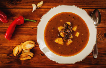 European goulash soup