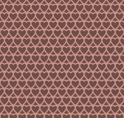 chocolate heart design pattern background,vector Illustration EPS10