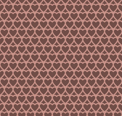 chocolate heart design pattern background,vector Illustration EPS10