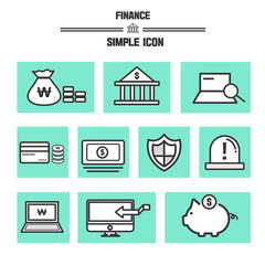 Finance simple icon