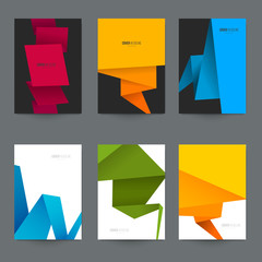 Fototapeta na wymiar Mockup A4 covers for branding presentation, advertising. Set template for book, brochure, poster, flyer, banner, placard, cards. Vector illustration.