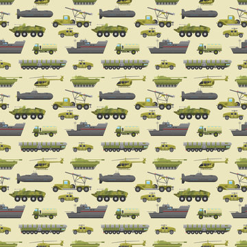 Military trucks pattern.