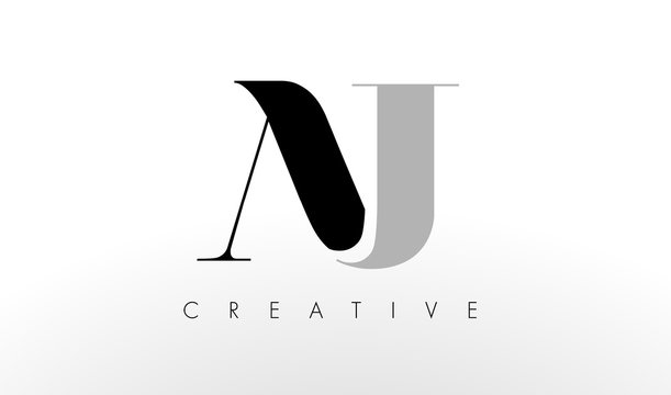 A J Letter Logo Design. Creative AJ Letters Icon