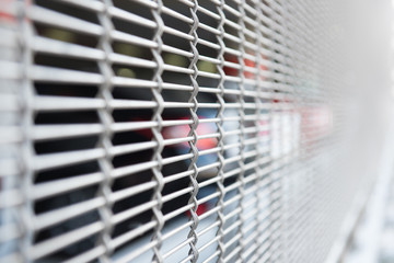 Parking lot wire fence