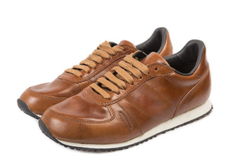 Leather Men Sneakers - Clipping Path