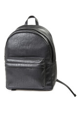 Black Leather Backpack - Clipping Path