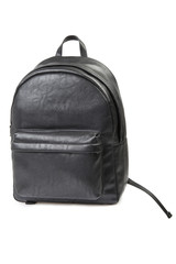 Fototapeta premium Black Leather Backpack - Clipping Path