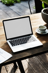 Laptop Gadget Device Notebook Blank Space Concept