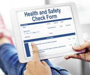 Health Check Form Claim History Record Concept