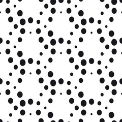 dotted circle monochrome seamless background vector
