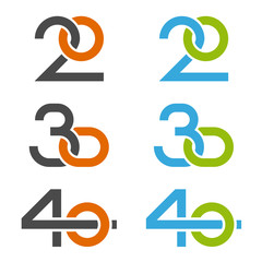20 30 40 anniversary number vector
