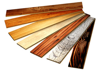 New oak parquet of different colors