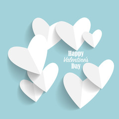 Valentines day background design. Vector illustration