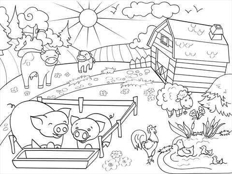 Colouring Pages Farm Images – Browse 27,050 Stock Photos, Vectors, and  Video | Adobe Stock