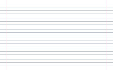 Exercise book / School. Vector illustration. Blank. Between lines of 0.8 mm. Colored lines on  background. A seamless pattern. 