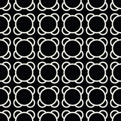 Abstract geometric black and white deco art ornament pattern background