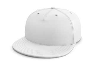 White empty baseball cap or snapback.