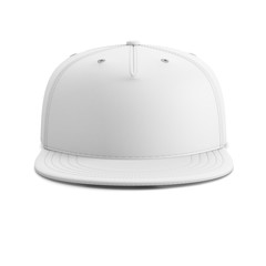 White empty baseball cap or snapback.