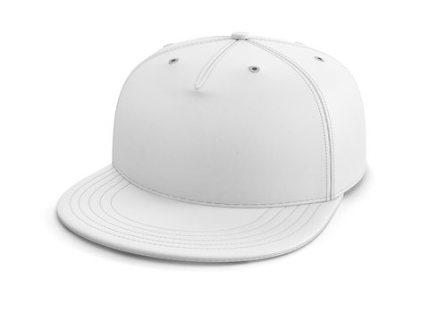 White empty baseball cap or snapback.