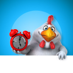 Fun chicken - 3D Illustration