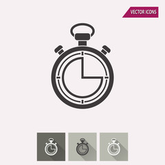 Stopwatch - vector icon.