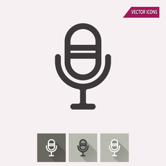 Microphone - vector icon.