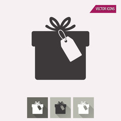 Gift Box - vector icon.