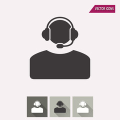 Assistance - vector icon.