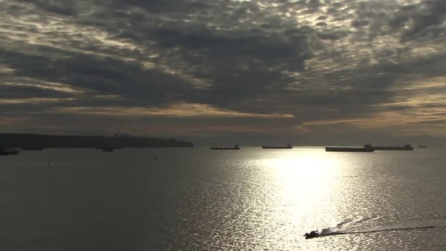 Vancouver Canada Bay at Sunset